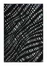 Modern Lustre Grid Polyester Fabric - Black And Silver Tones, Grid Pattern, 5' 3" X 7' 6", 7' 9" X 10' 5", 10' X 13' (1 Unit)