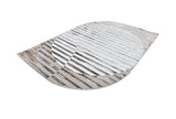 Z429A POL826 Polyester Fabric - Copper Shiny Striped, Ultra-Soft Feel, Edgy Cut (1 Rug)