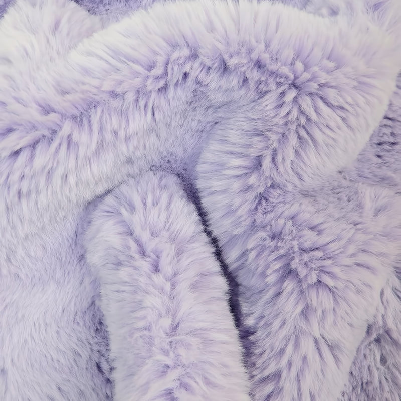 Arctic Rabbit Minky Lavender Fleece Fabric