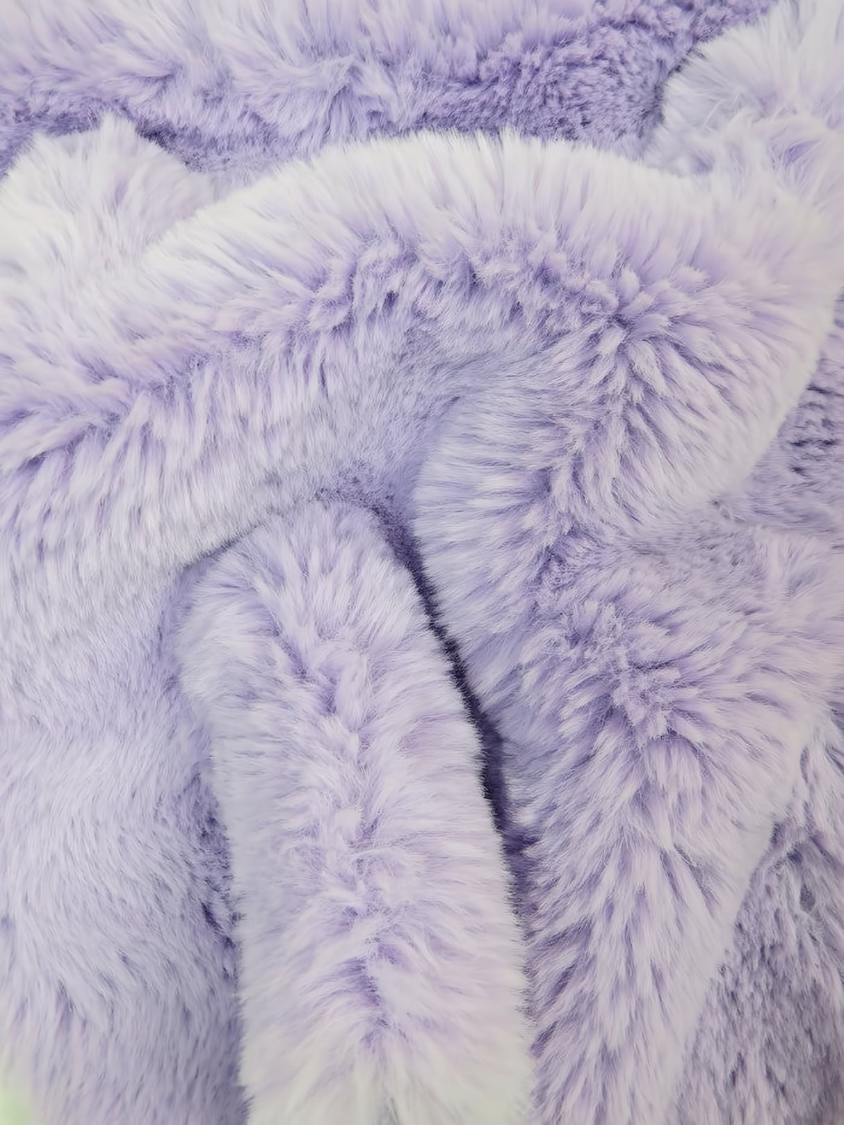 Arctic Rabbit Minky Lavender Fleece Fabric