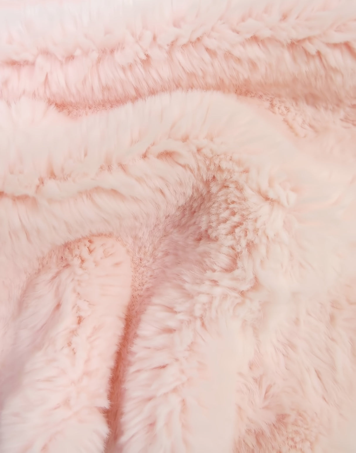 Arctic Rabbit Minky Light Pink Fabric