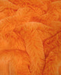 Arctic Rabbit Minky Orange Fleece Fabric