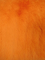 Arctic Rabbit Minky Orange Fleece Fabric