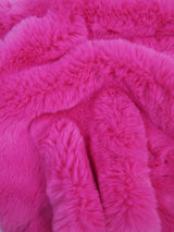 Arctic Rabbit Minky Fuchsia Fleece Fabric