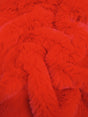 Arctic Rabbit Minky Red Fleece Fabric