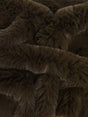 Arctic Rabbit Minky Brown Fleece Fabric
