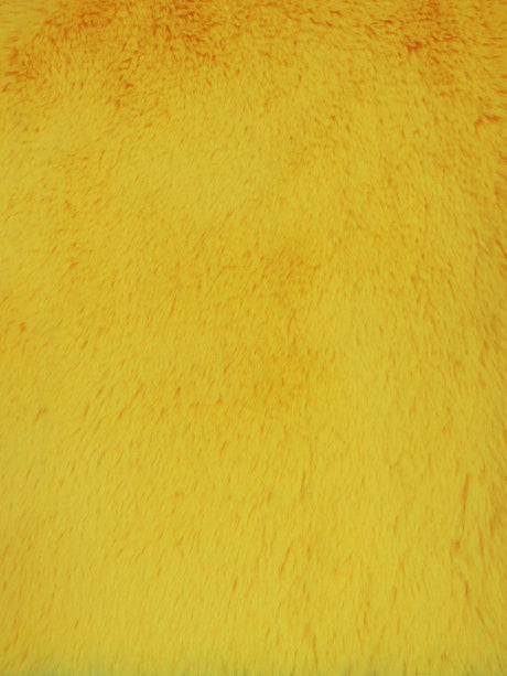 Arctic Rabbit Minky Yellow Fleece Fabric