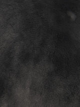 Arctic Rabbit Minky Black Fleece Fabric