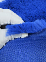 Arctic Rabbit Minky Black Fleece Fabric