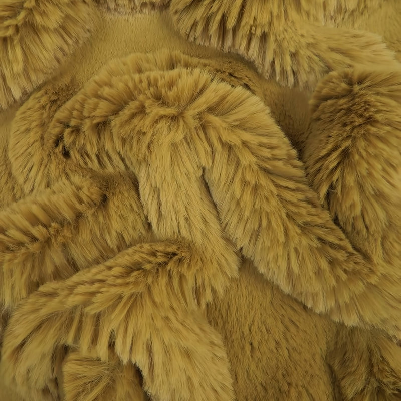 Arctic Rabbit Minky Camel Fleece Fabric