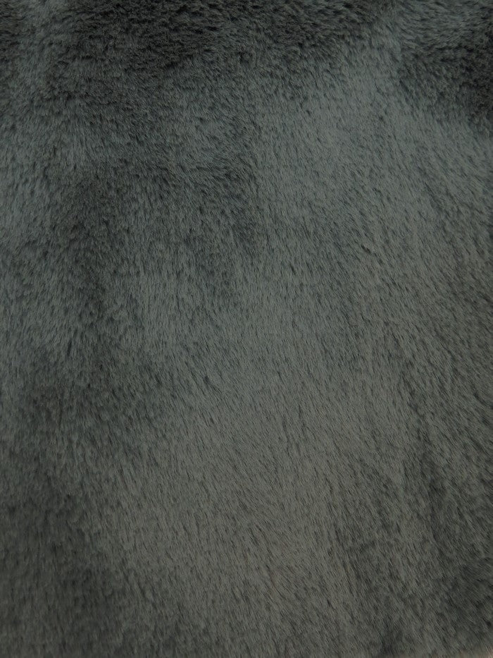 Arctic Rabbit Minky Gray Fleece Fabric