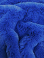 Arctic Rabbit Minky Royal Blue Fleece Fabric