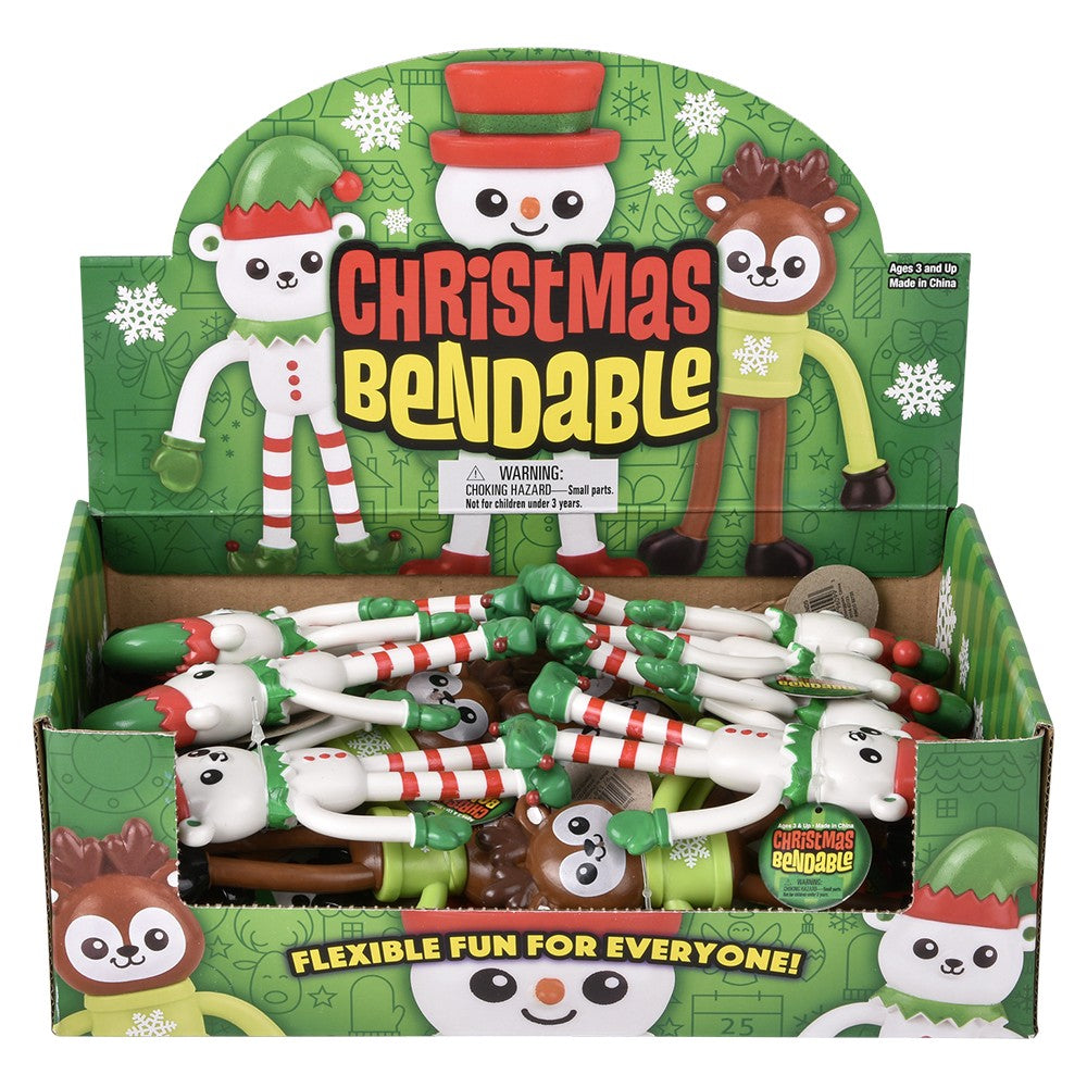 Christmas Bendable Assortment 5" (24 Piece Display)