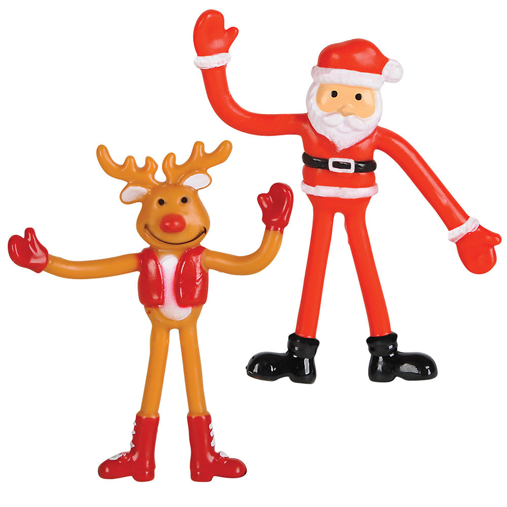 Christmas Bendable Figures Assortment (1 DZ)