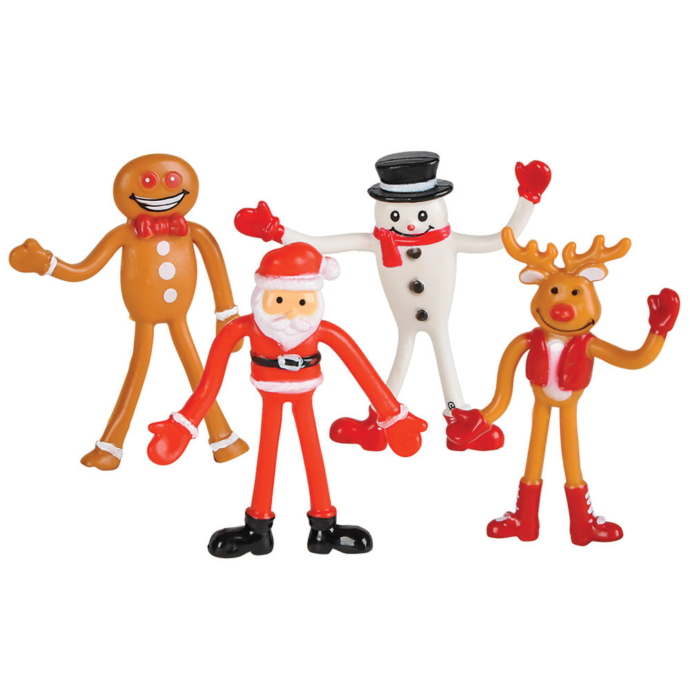 Christmas Bendable Figures Assortment (1 DZ)