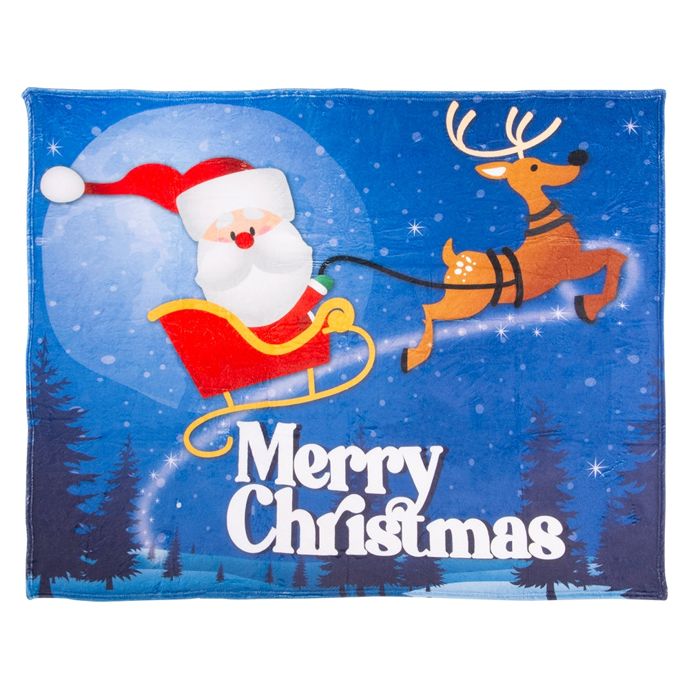 Santa Christmas Blanket 50" x 60"