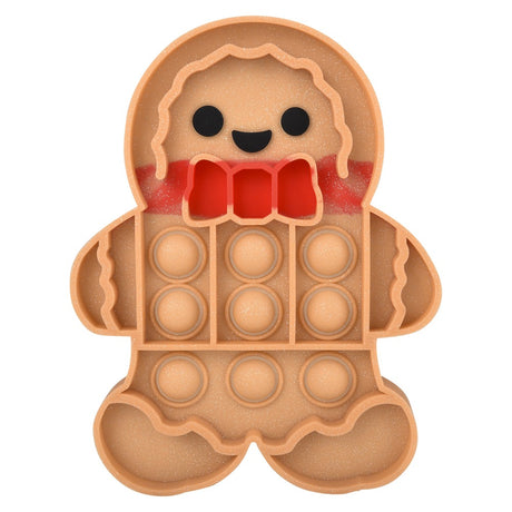 Gingerbread Man Glitter Bubble Poppers (1 DZ)