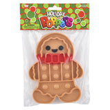 Gingerbread Man Glitter Bubble Poppers (1 DZ)