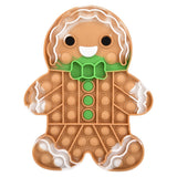Gingerbread Man Jumbo Glitter Bubble Popper (1 DZ)