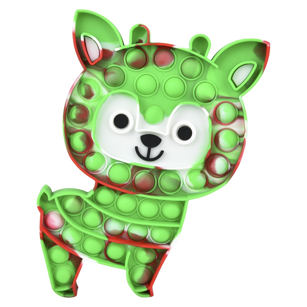 Bubble Popper Reindeer Jumbo 9" (1 DZ)