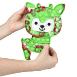 Bubble Popper Reindeer Jumbo 9" (1 DZ)