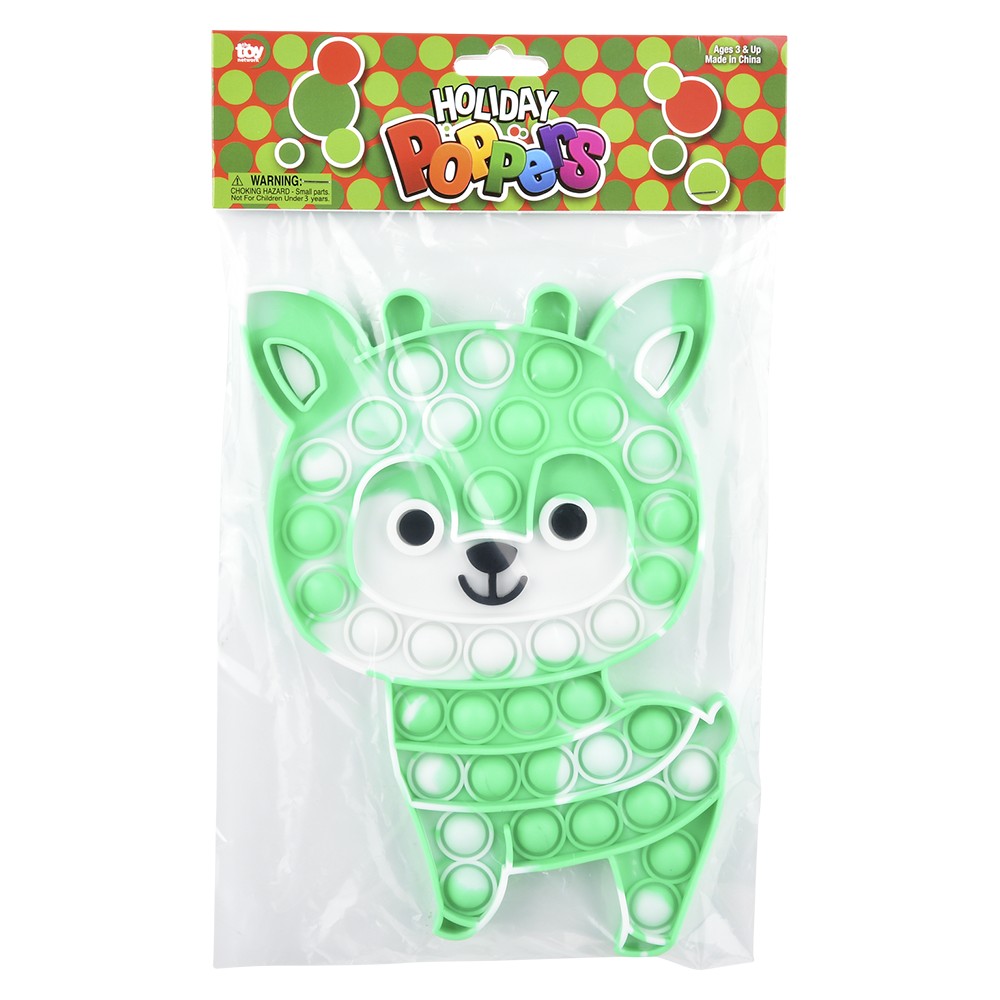 Bubble Popper Reindeer Jumbo 9" (1 DZ)
