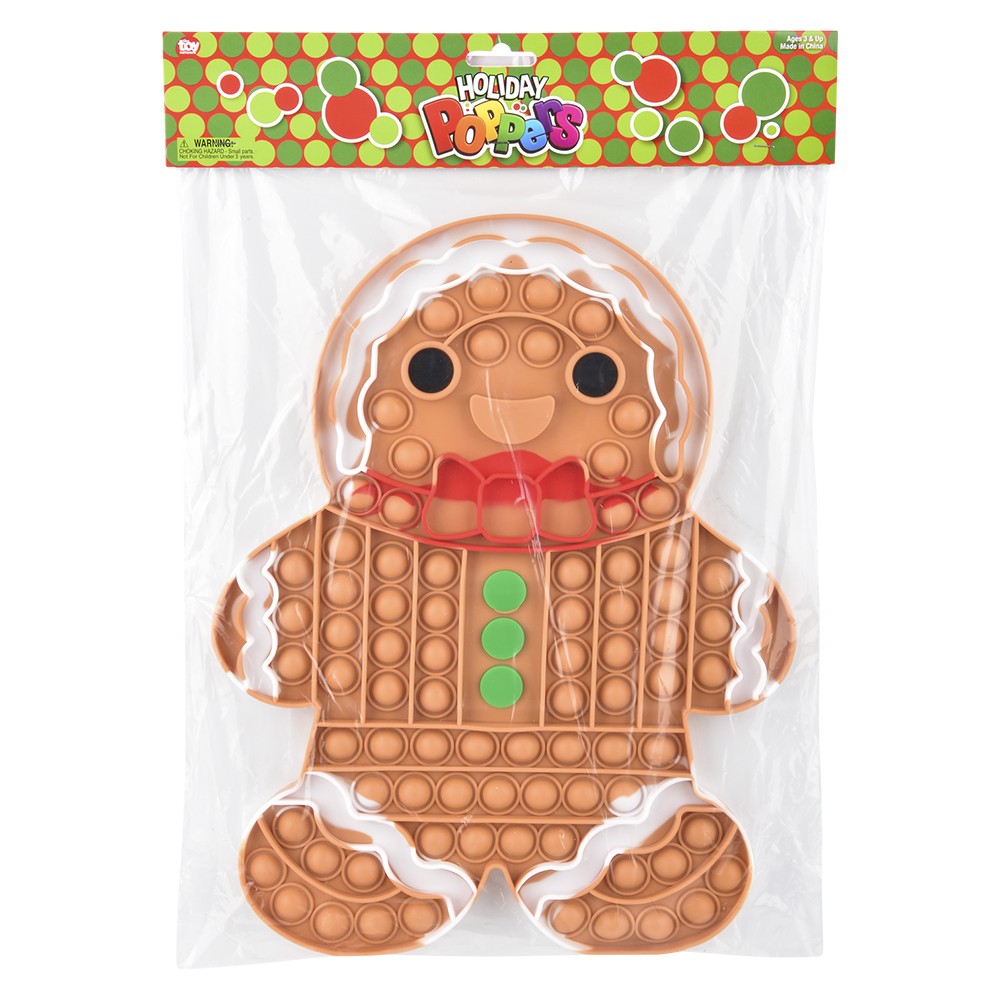 Gingerbread Man Bubble Popper 13"