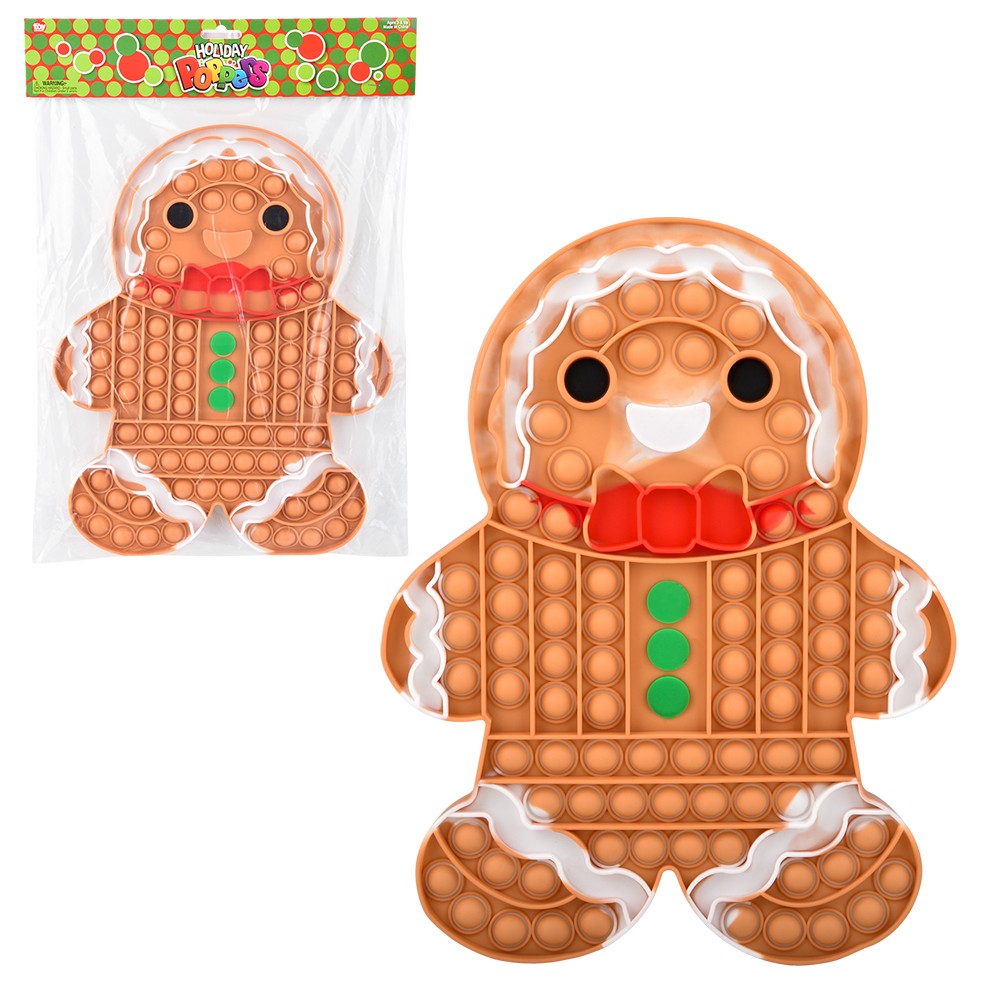 Gingerbread Man Bubble Popper 13"