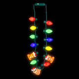 Light-Up Christmas Zoo Animal Necklace 25"