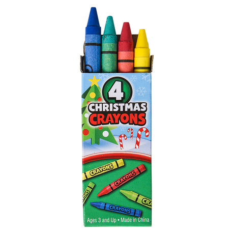 Christmas Crayons 4pc (1 DZ)