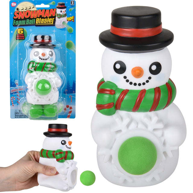 Snowman Foam Ball Blaster 5.5"