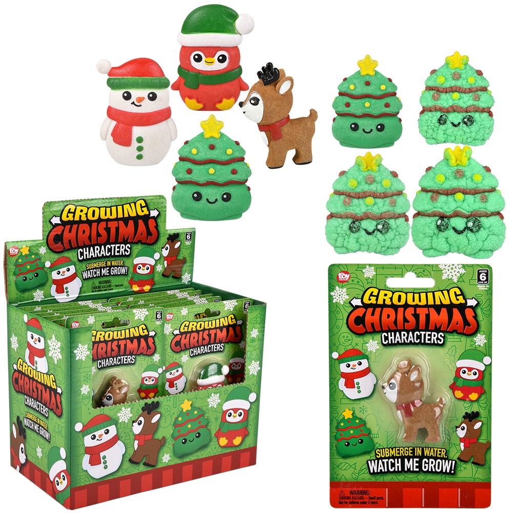 Christmas Growing Characters Growing Toys (12 PC Display)