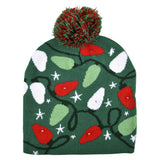 Light-Up Beanie Hat Christmas Bulb (1 PC)