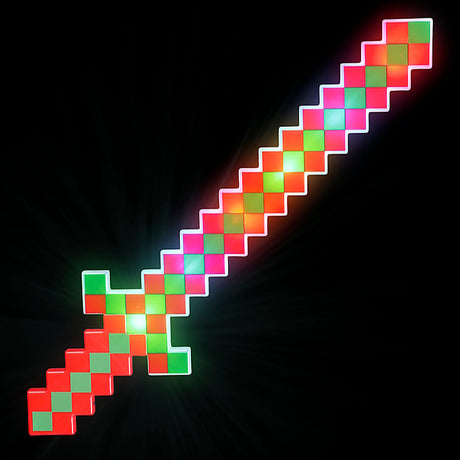 Light-Up Christmas Pixel Sword 24"