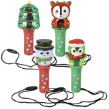 Light Up Christmas Mini Spinning Wand Necklaces (1 DSP)