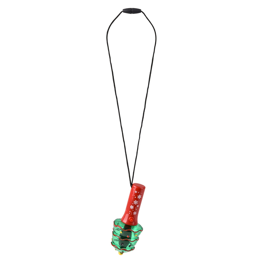 Light Up Christmas Mini Spinning Wand Necklaces (1 DSP)