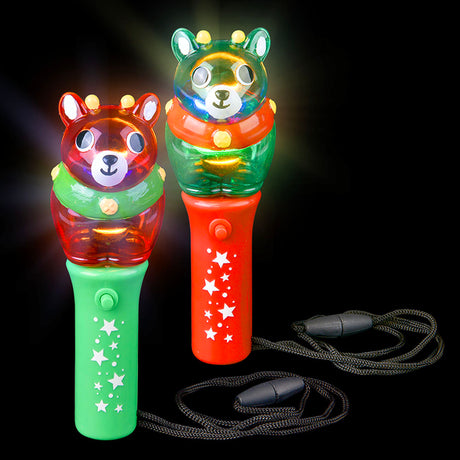 Light Up Reindeer Wand Necklace (12 PC Display)