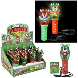 Light Up Reindeer Wand Necklace (12 PC Display)