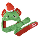 Light-Up Christmas Axolotl Hoodie Hat (3 Pc)