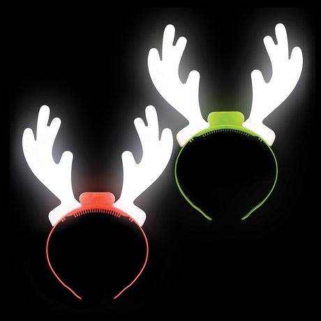 Light-Up Holiday Reindeer Antlers 10"