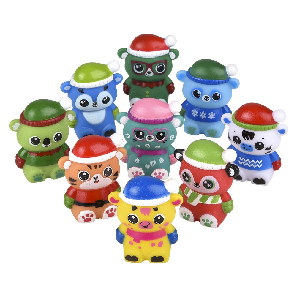Winter Rubber Animals (36 Pc Poly Bag)
