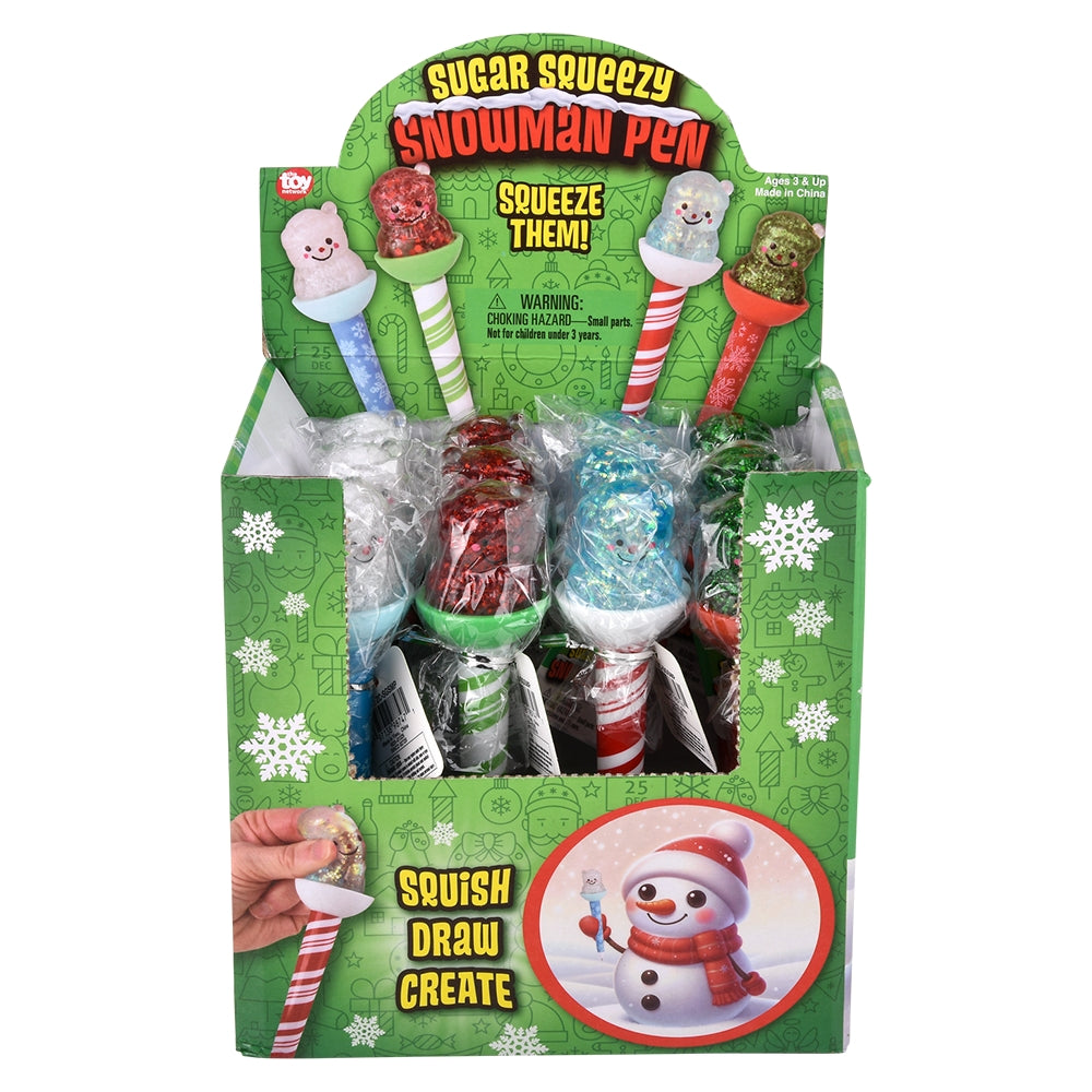Snowman Squeezy Pens (12 PC Display)
