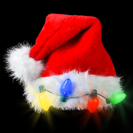 Light-Up Christmas Santa Hat