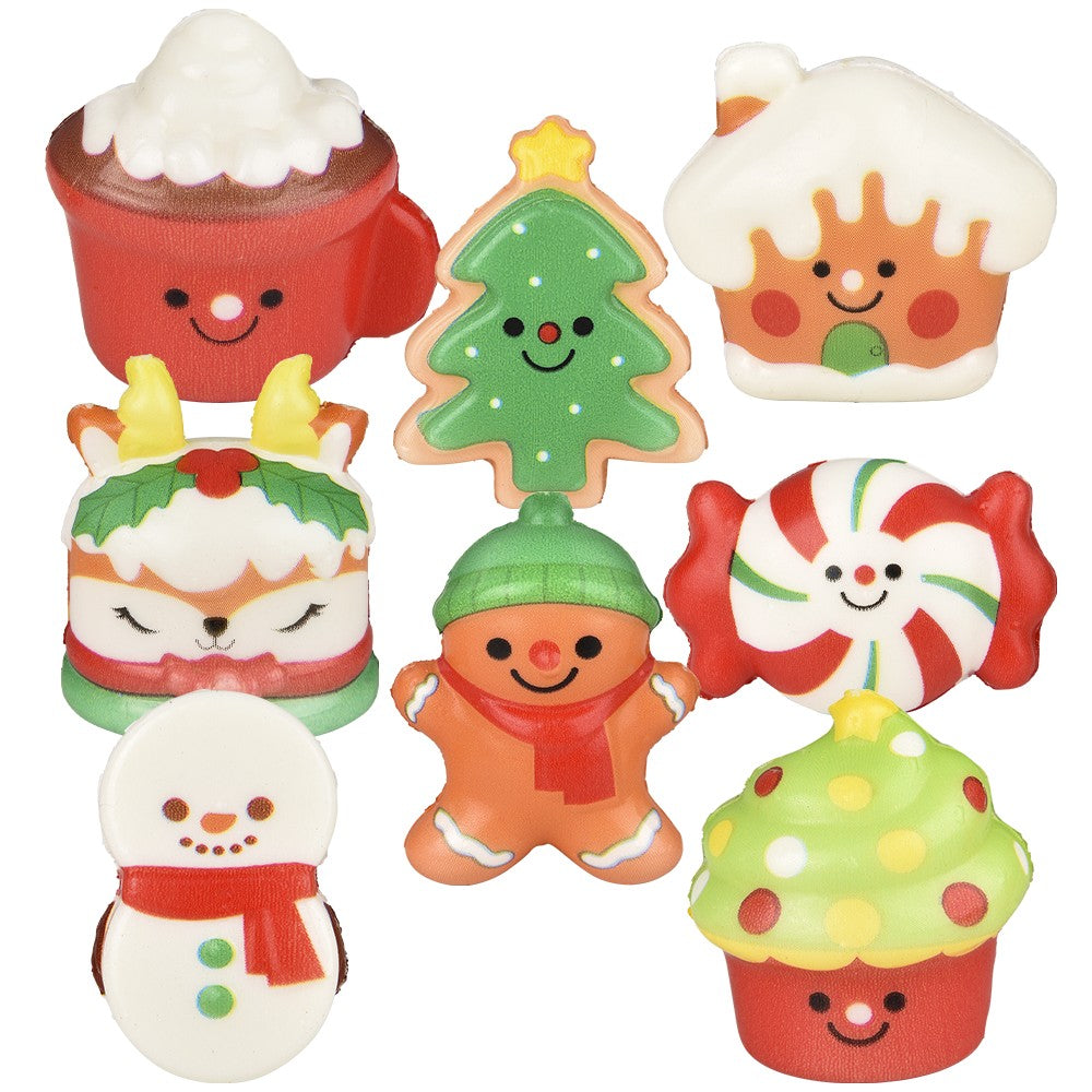 Christmas Micro Squish Assortment (24 Pc)