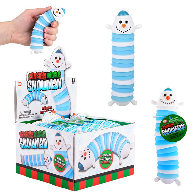 Fidget Wiggle Snowman (12 PC Display)