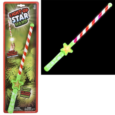 Light-Up Christmas Theme Wand 16"