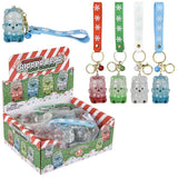 Christmas Liquid Bear Wristlet Clip On (12 PC Display)