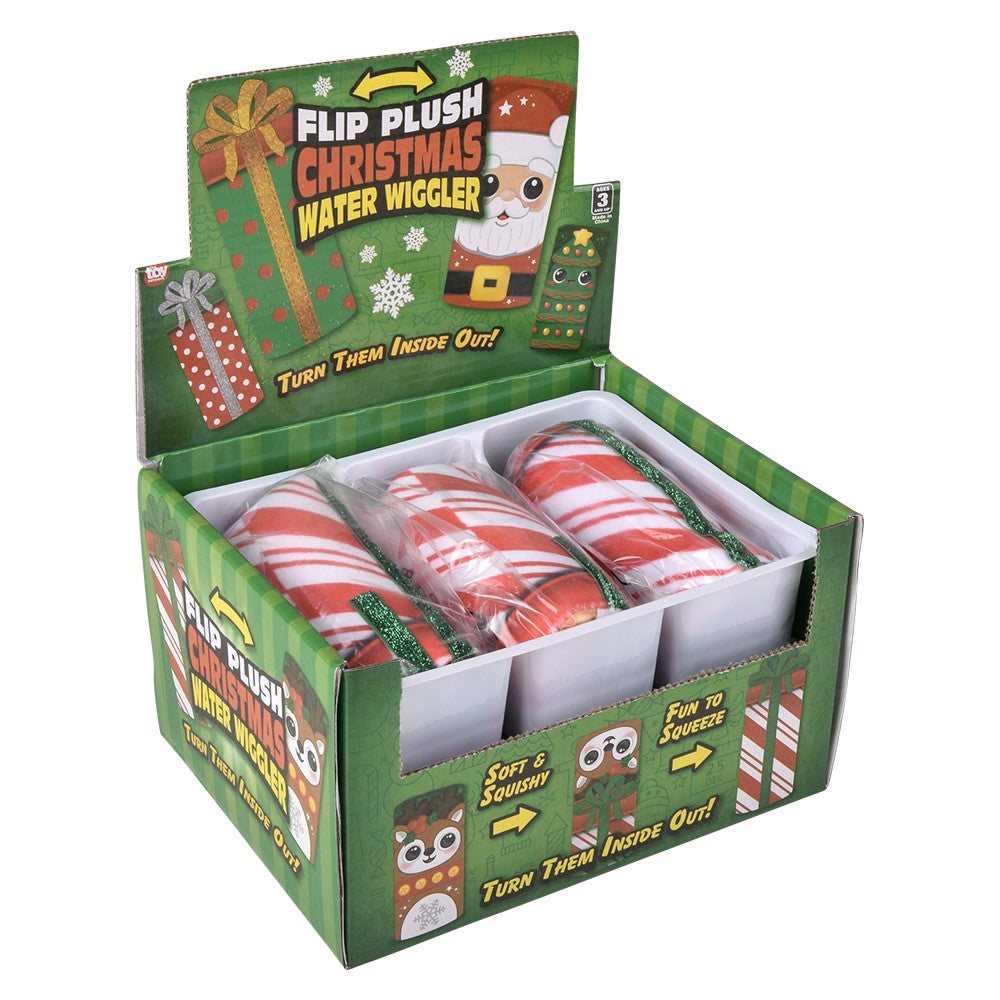 Christmas Plush Water Wiggler 5.5" (6 Pc Display)