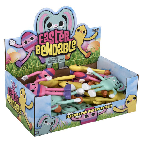 Easter Bendable Figures 4.5" (24 Pc Display)