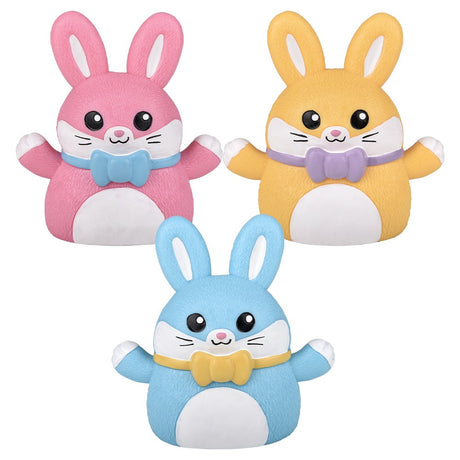 Easter Bunny Stretchy Hand Puppet 6" (12 PC Display)